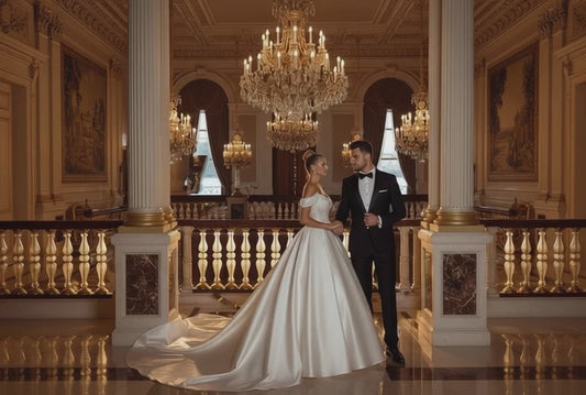A-Line Off Shoulder Wedding Dresses