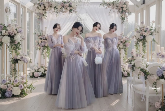 Xianqi Slim Sisters Queen's Bridesmaid Dress