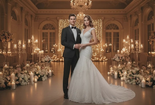 Mermaid Light Wedding Dress Sexy Trailing Luxury Thin Bride French Retro