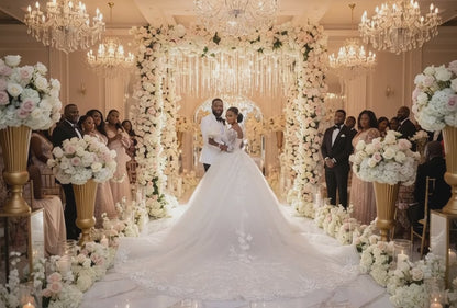 Pregnant Women, Princess, Plus Size Tail Wedding Dress