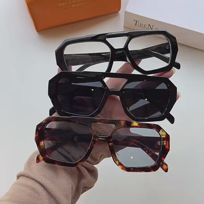 Ins Big Frame Leopard Sunglasses Summer Sunshade Beach Vacation Glasses