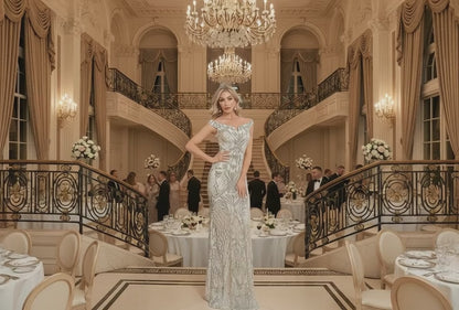 Slim Elastic Fishtail Banquet Evening Dress