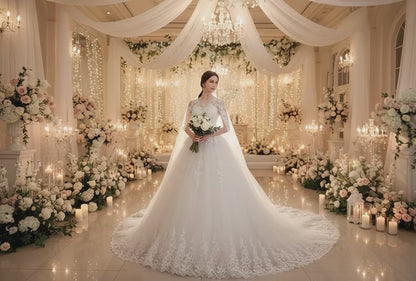Wedding Dress Female Shoulder Simple