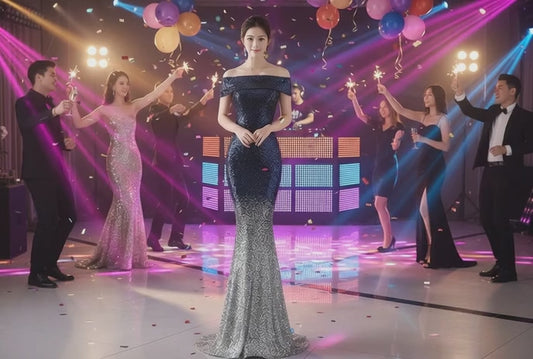 Birthday Party Dress Slimming Host Long Dress