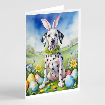 Dalmatian Easter Egg Hunt Greeting Cards Pack of 8