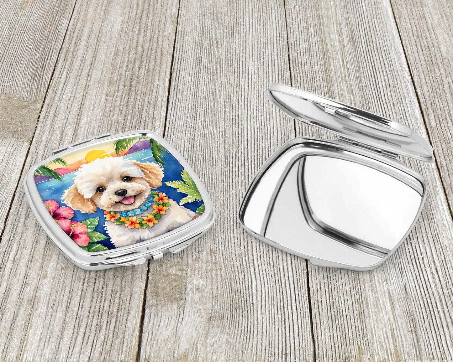 Maltipoo Luau Compact Mirror