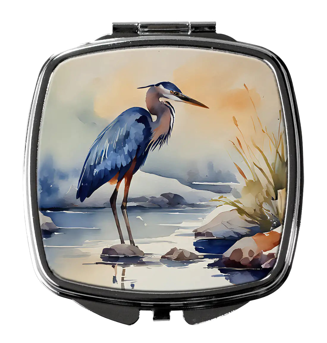 Blue Heron Compact Mirror