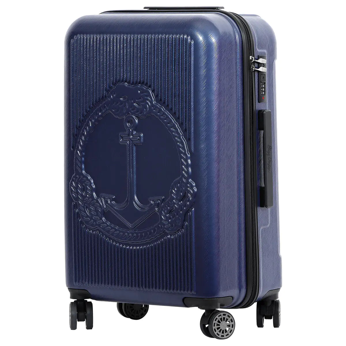 Biggdesign Ocean Hard shell Spinner Luggage Set, Navy Blue, 3 Piece