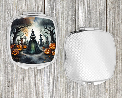 Evil Queen Spooky Halloween Compact Mirror