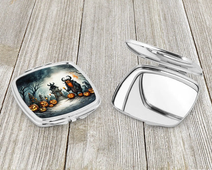 Krampus The Christmas Demon Spooky Halloween Compact Mirror