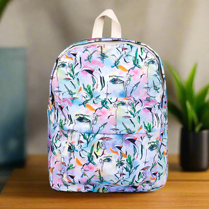 Biggdesign White Faces Backpack