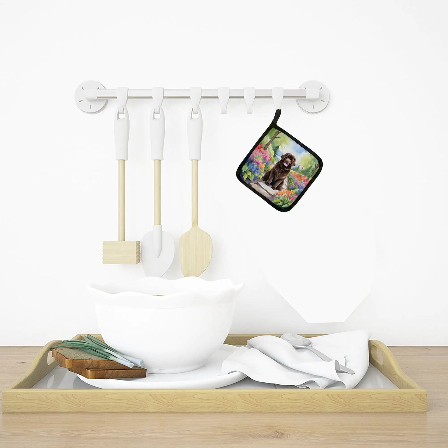 Newfoundland Spring Path Pair of Pot Holders