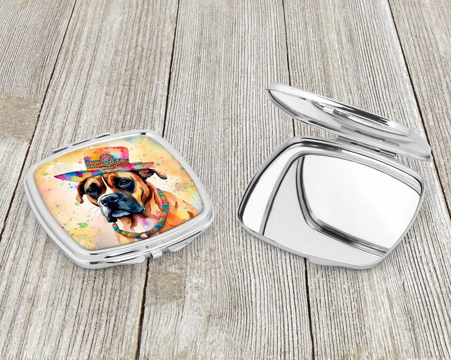 Boxer Hippie Dawg Compact Mirror