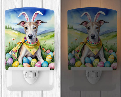 Whippet Easter Egg Hunt Ceramic Night Light