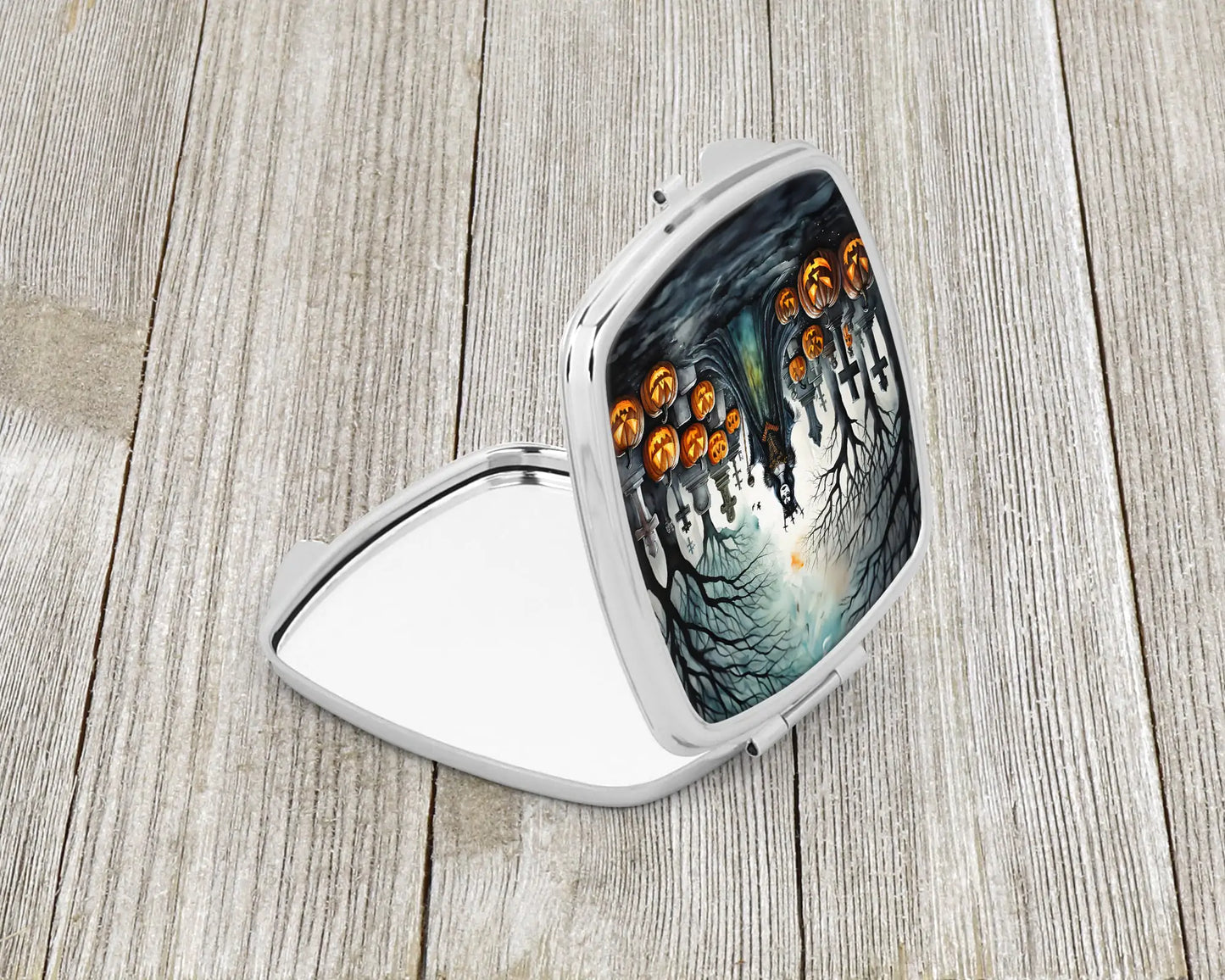 Evil Queen Spooky Halloween Compact Mirror