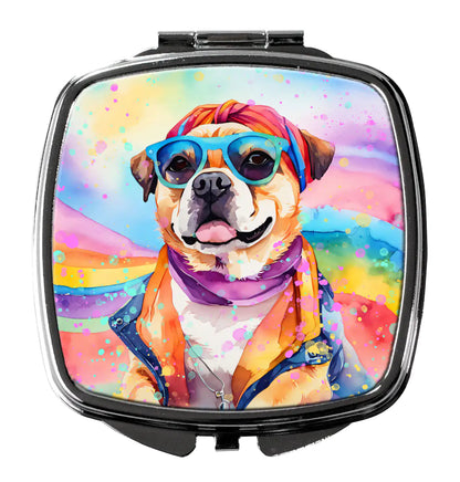 Pug Hippie Dawg Compact Mirror