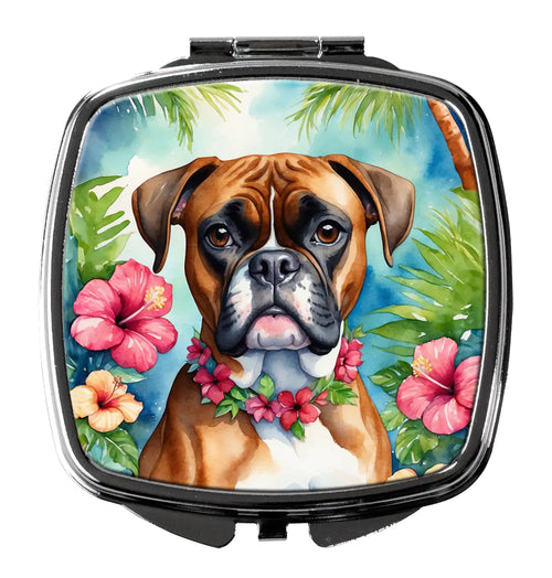 Boxer Luau Compact Mirror