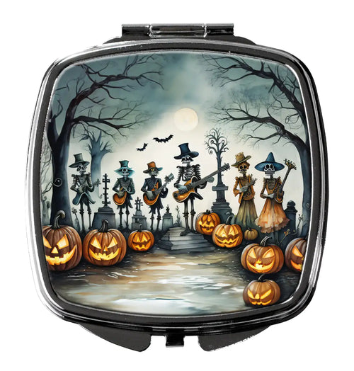 Mariachi Skeleton Band Spooky Halloween Compact Mirror
