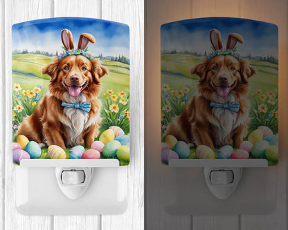 Nova Scotia Duck Tolling Retriever Easter Egg Hunt Ceramic Night Light