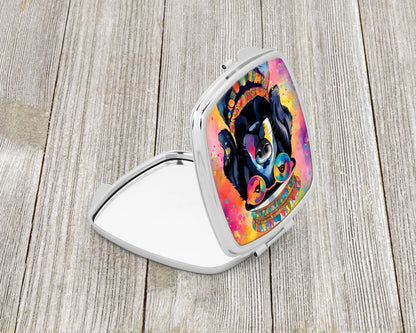 Black Labrador Hippie Dawg Compact Mirror