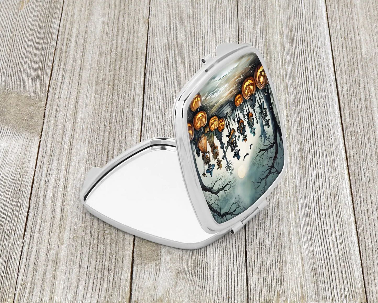 Mariachi Skeleton Band Spooky Halloween Compact Mirror