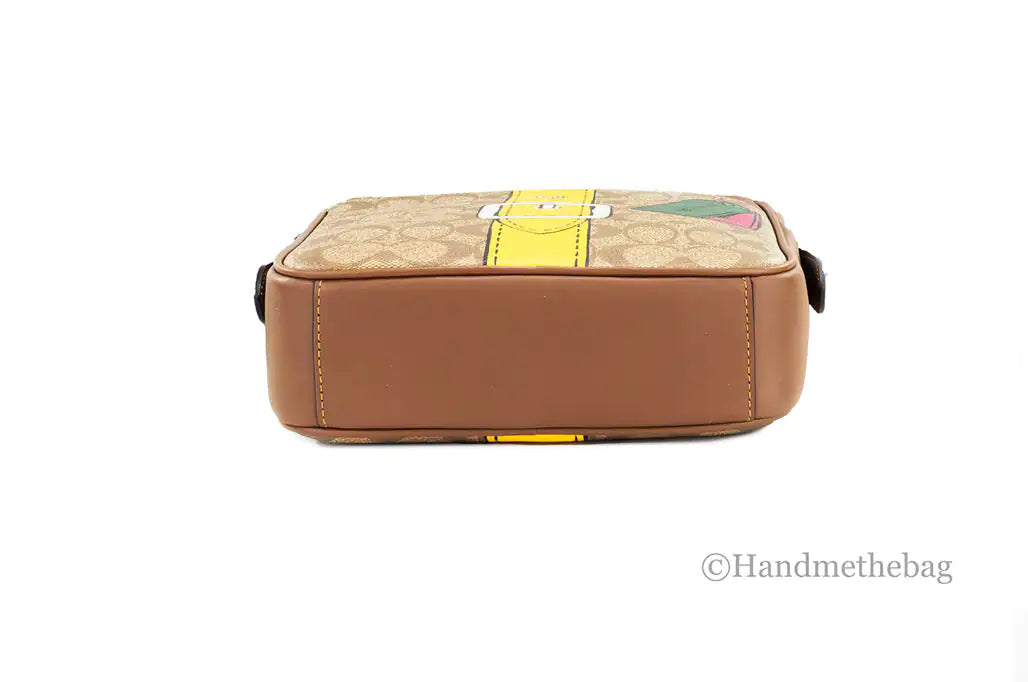 Coach Hudson 21 Medium Khaki Trompe L'oeil Bag