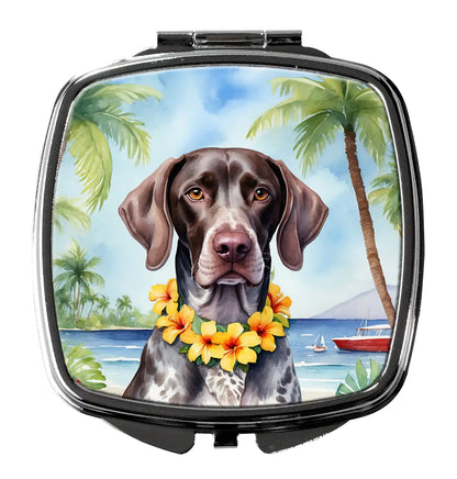 German Shorthaired Pointer Luau Compact Mirror