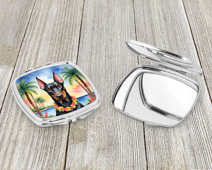 Doberman Pinscher Luau Compact Mirror