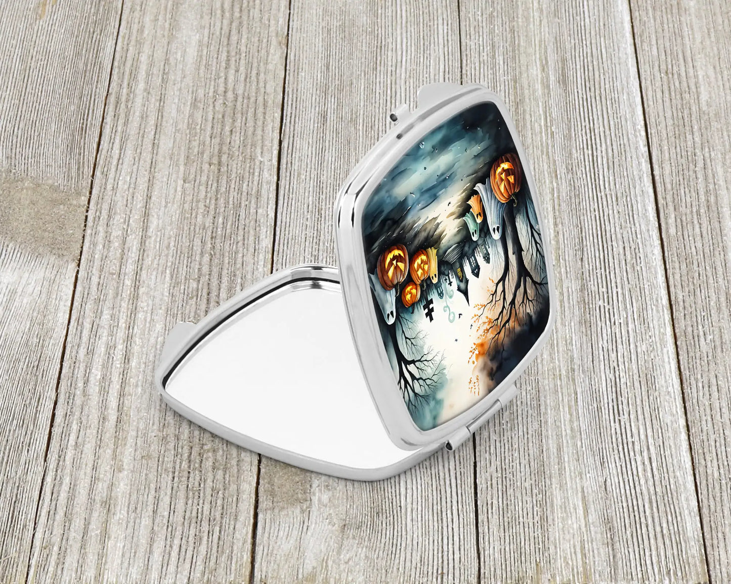 Ghosts Spooky Halloween Compact Mirror