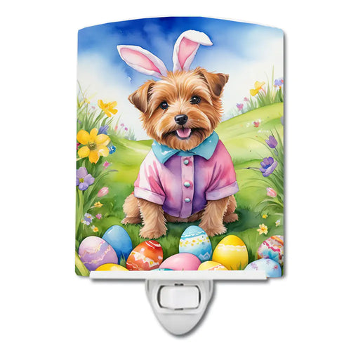 Norfolk Terrier Easter Egg Hunt Ceramic Night Light