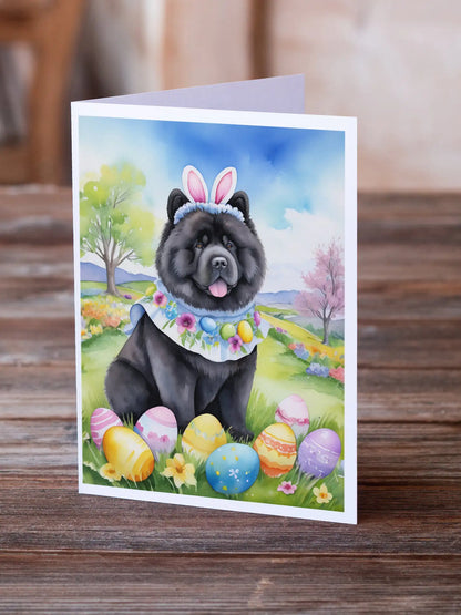 Chow Chow Easter Egg Hunt Greeting Cards Pack of 8