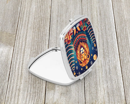 Lion Christmas Compact Mirror