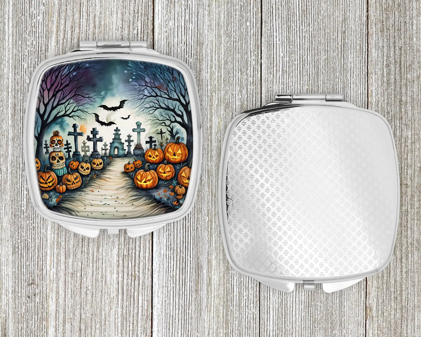 Day of the Dead Spooky Halloween Compact Mirror