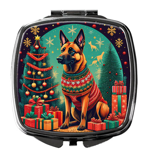 Belgian Malinois Christmas Compact Mirror