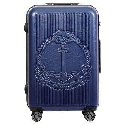 Biggdesign Ocean Hard shell Spinner Luggage Set, Navy Blue, 3 Piece