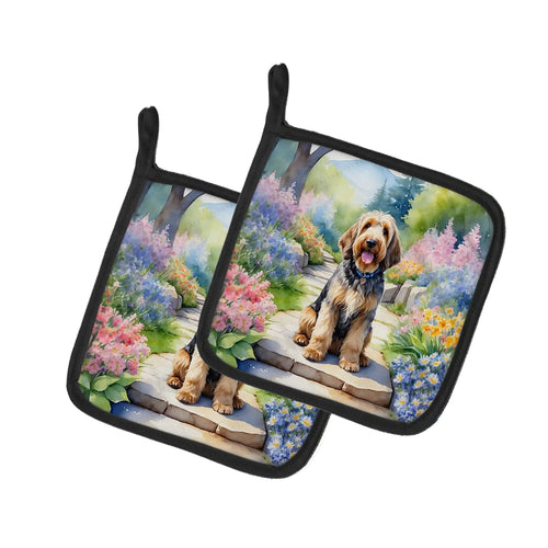 Otterhound Spring Path Pair of Pot Holders