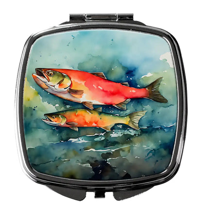 Salmon Compact Mirror